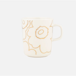 Oiva Piirto Unikko - muki 2,5dl valkoinen, kulta