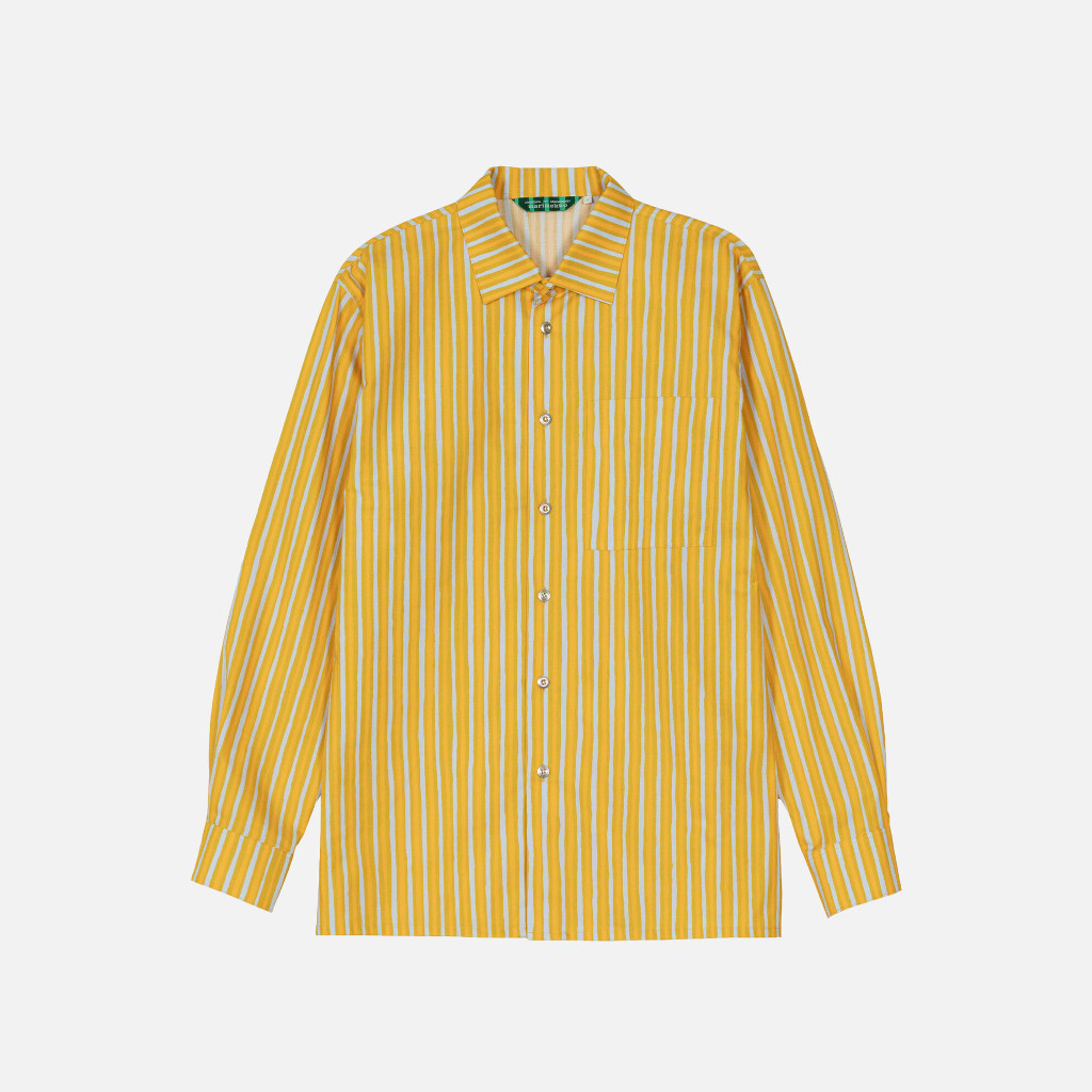 Jokapoika - Puuvillapaita oranssi, vaaleansininen - Image 2