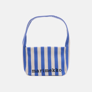Knitted Shoulderbag - Merirosvo Olkalaukku luonnonvalkoinen, sininen