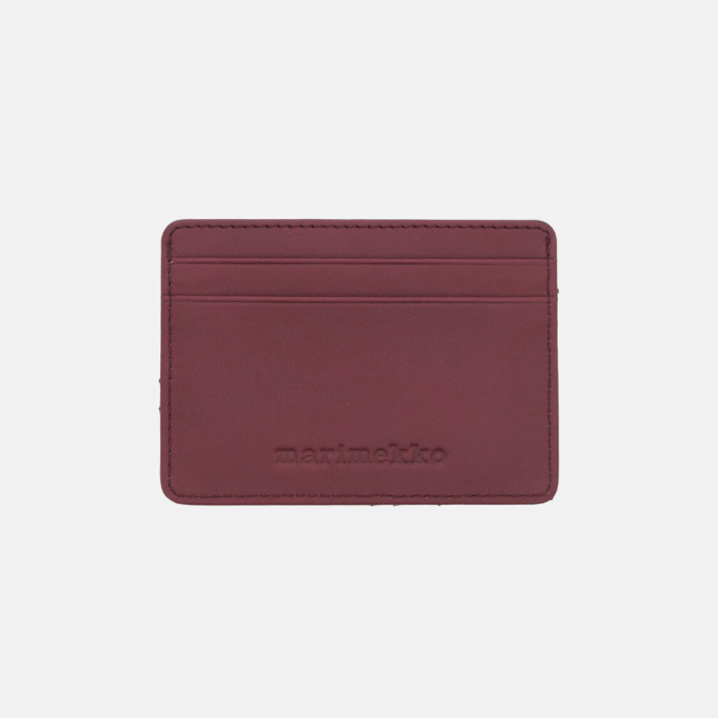 Card holder Unikko - Korttikotelo viininpunainen - Image 2