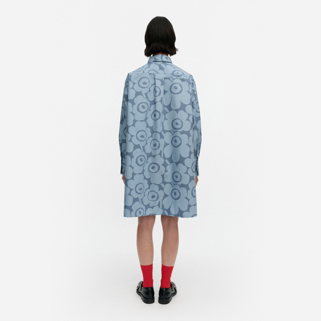 Kuvitelma Unikko - Paitamekko vaaleansininen - Image 2