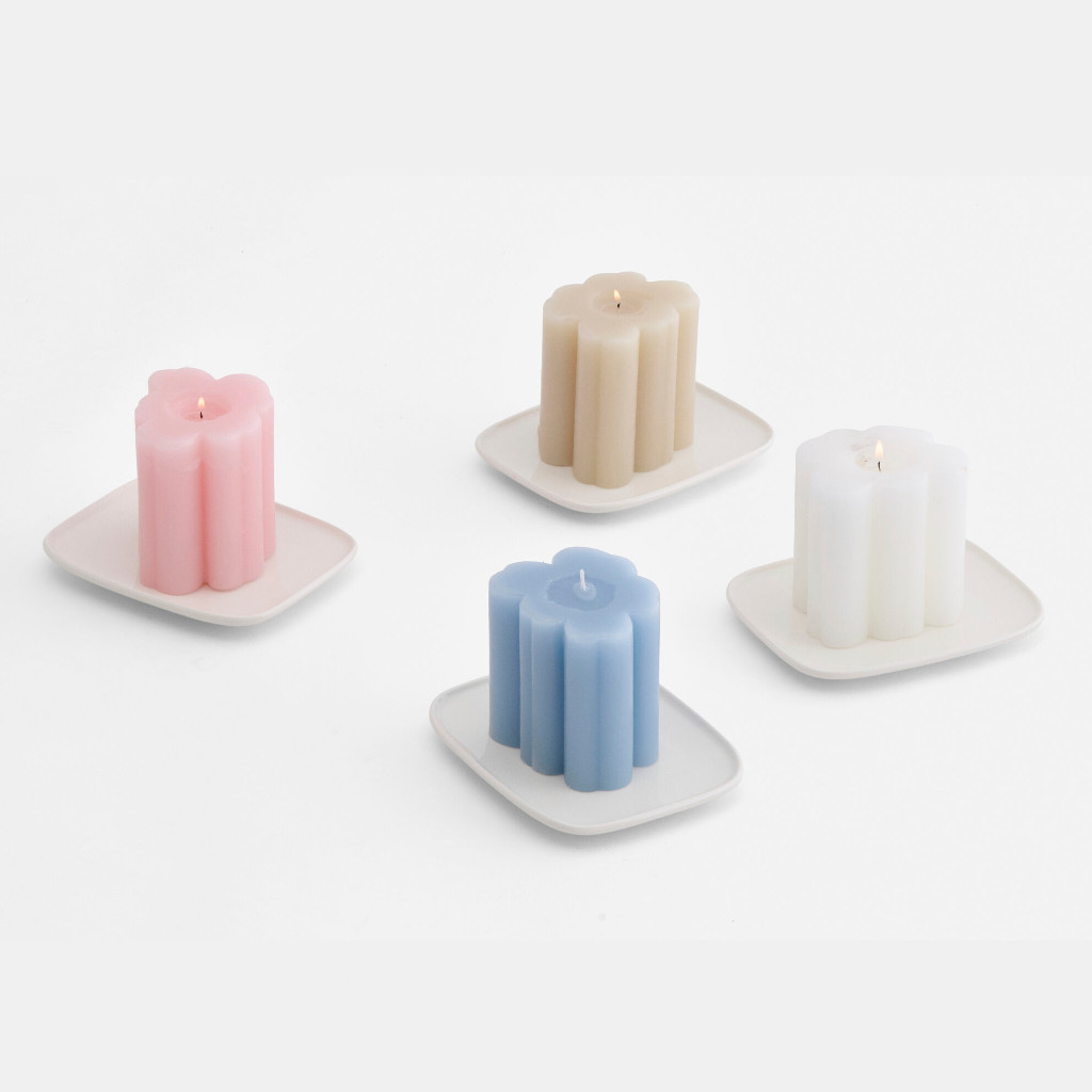 Unikko Shape - Kynttilä 9cm valkoinen - Image 2