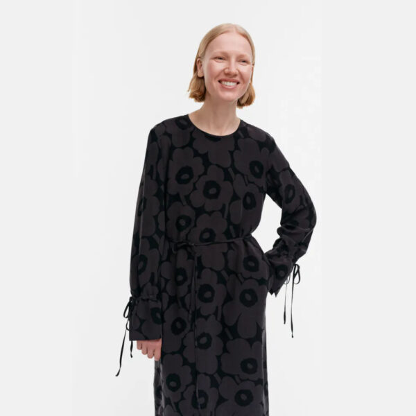 Lahjat Unikko - Mekko musta, harmaa - Image 2