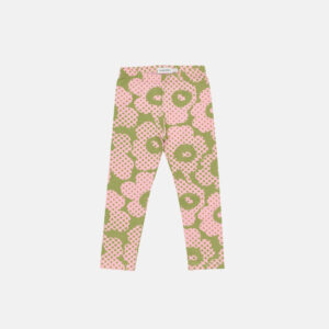 Lairi Unikko - Lasten leggins vihreä, vaal.punainen