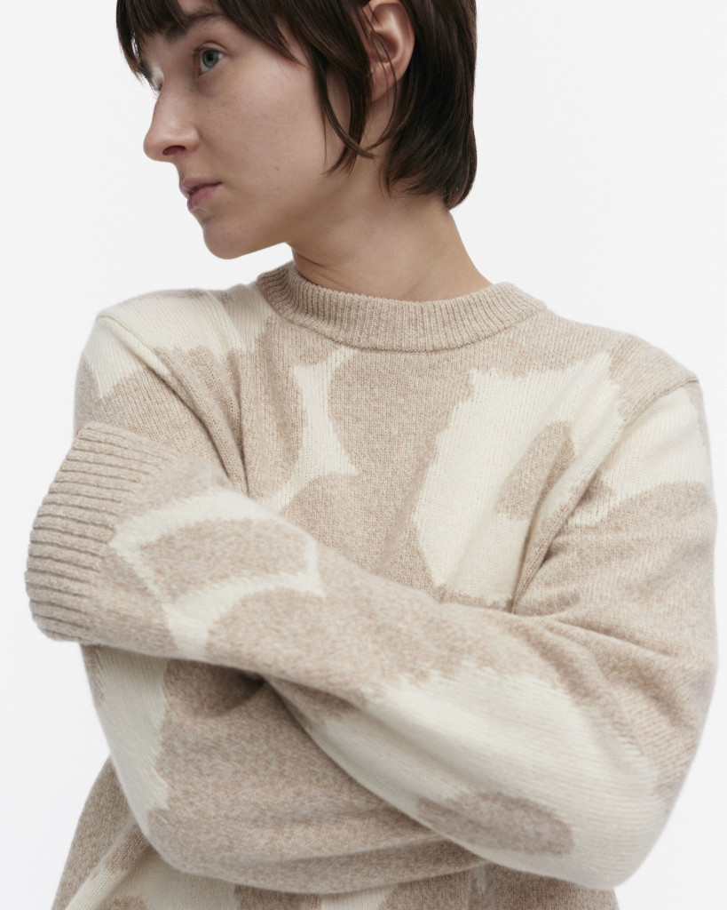 Aatto Unikko - Neulepusero beige, luonnonvalkoinen - Image 3