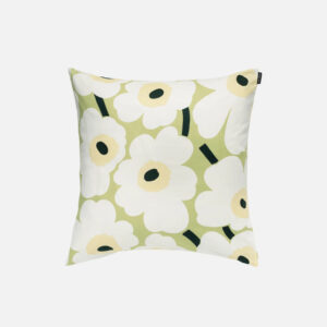 Pieni Unikko - Tyynynpäällinen 50x50cm vaaleanvihreä, valkoinen