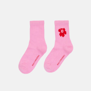 Puikea Unikko - Tennissukka, pinkki punaisella unikolla.