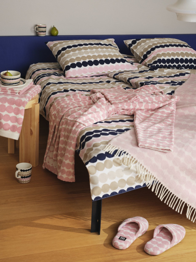 Räsymatto - kylpytakki vaal.punainen, valkoinen - Image 2