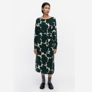 Satunnainen Unikko - Mekko, tummanvihreä