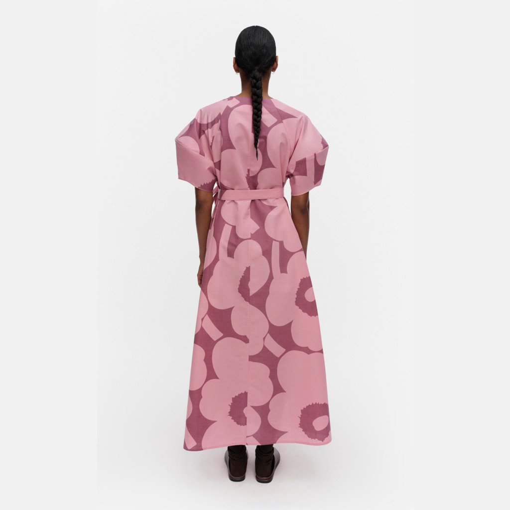 Taivut Unikko - mekko roosa, tummaroosa - Image 2