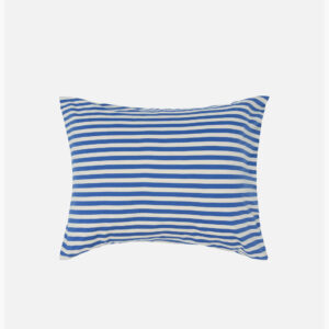 Tasaraita - Tyynyliina 50x60cm sininen, luonnonvalkoinen