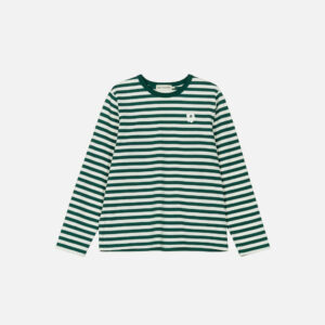 Tasaraita - Pitkähiha vihreä, luonnonvalkoinen