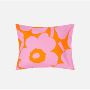 Unikko - Tyynyliina 50x60cm oranssi, vaaleanpunainen