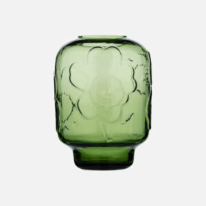 Unikko - Lasimaljakko 18x13cm oliivi