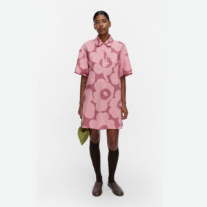 Katkelma Unikko - Mekko roosa, tummaroosa
