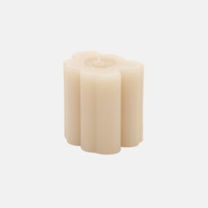 Unikko Shape - Kynttilä 9cm beige