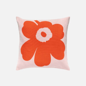 Unikko - Tyynynpäällinen 50x50cm vaaleanpunainen, oranssinpunainen