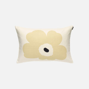 Unikko - Tyynynpäällinen 40x60cm valkoinen, vaaleanruskea